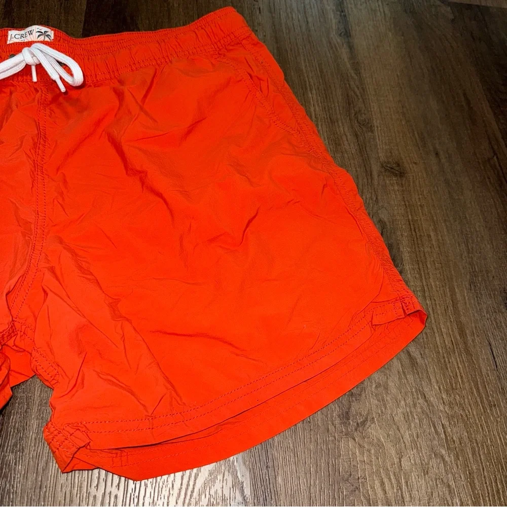 J..Crew Men’s Red Swim Trunks